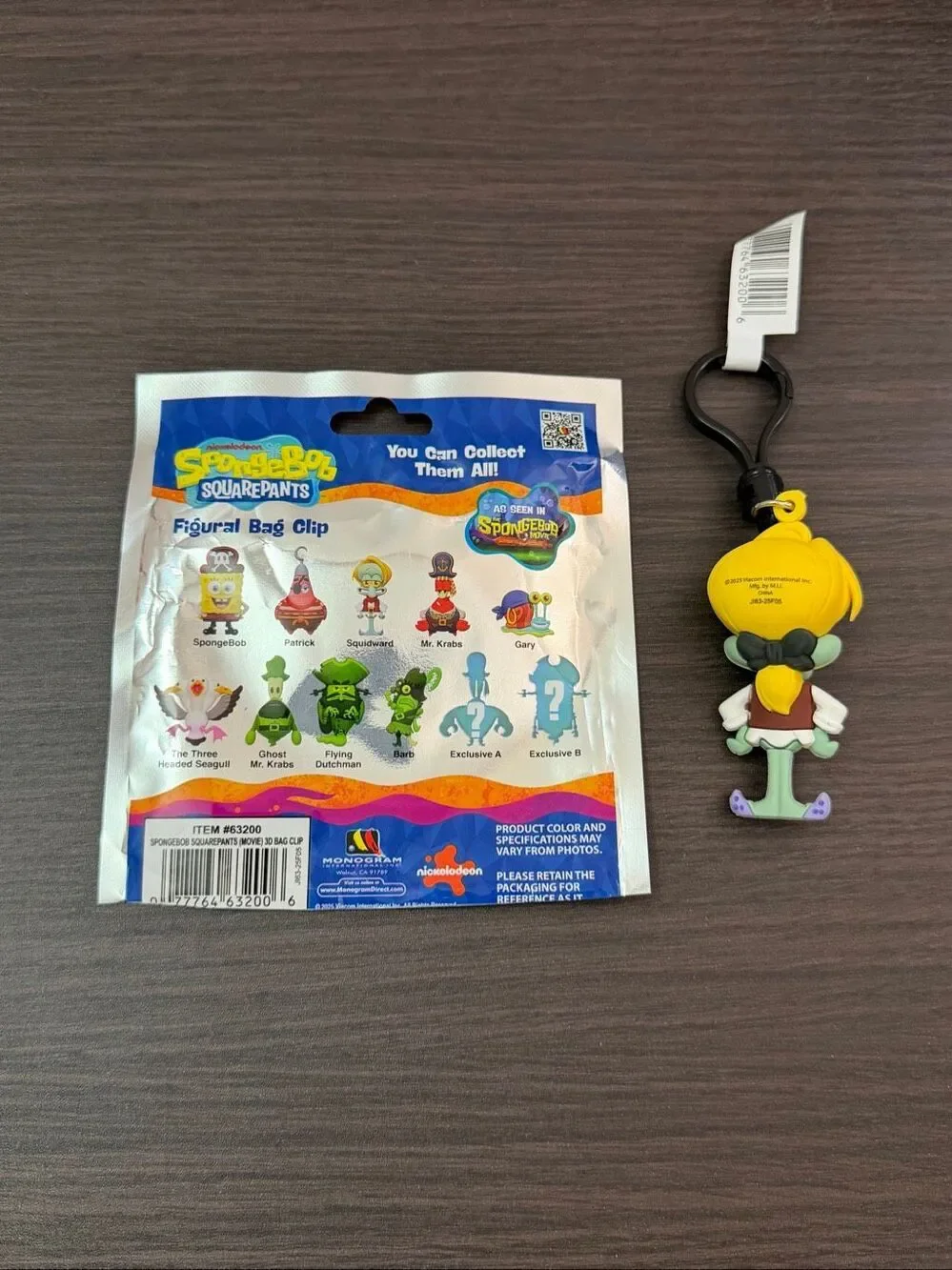 The SpongeBob Movie: Search for SquarePants Bag Clip Keychain - Squidward